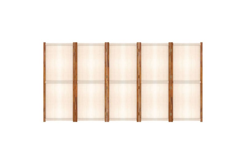 Rumsavdelare 5 paneler gräddvit 350x180 cm - Kräm - Skärmv�ägg - Rumsavdelare