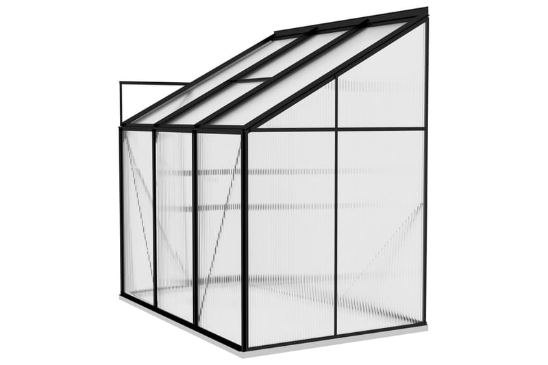 Växthus antracit aluminium 3,97 m�³ - Grå - Växthus - Fristående växthus